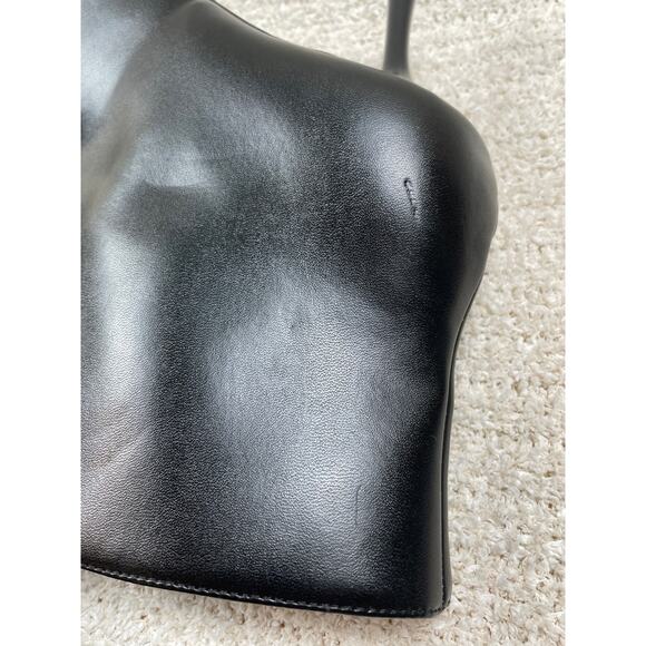 NINE WEST Black Women's 10M Stiletto Pointed Leather Boots - Picture 10 of 11